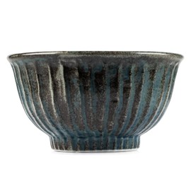 Wabi Sabi Premium Japanese Donburi Bowl (Blue) [Made in Japan]