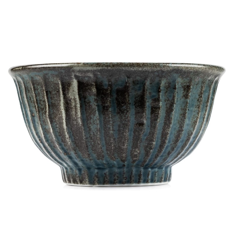 Wabi Sabi Premium Japanese Donburi Bowl (Blue) [Made in Japan]
