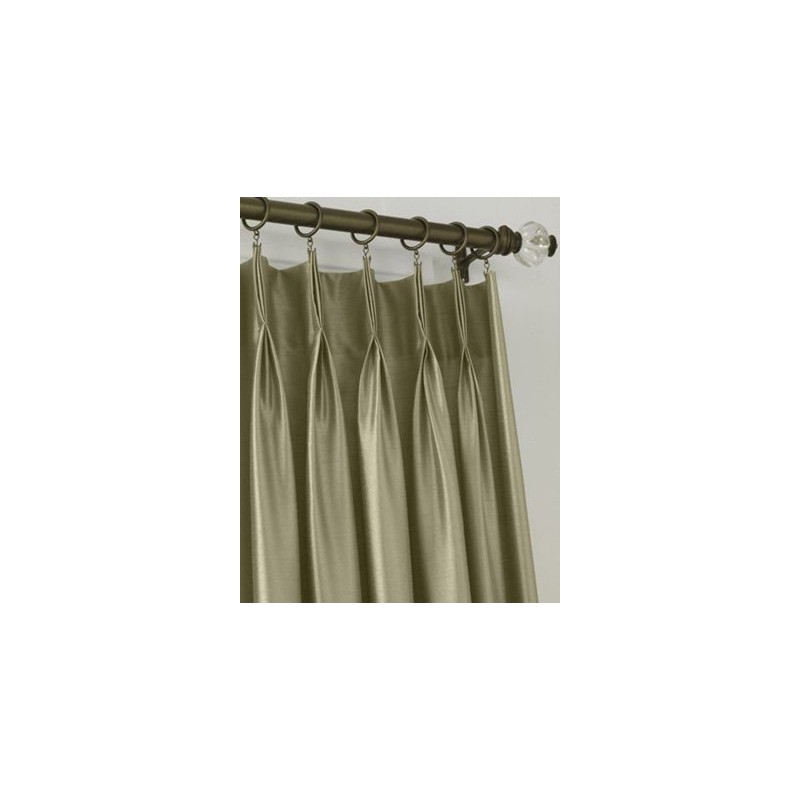 Curtainworks Marquee Faux Silk Pinch Pleat Curtain Panel, 30 by
