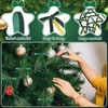 Flasoo 40 Pieces Velvet Bows for Christmas Tree, Velvet Clip