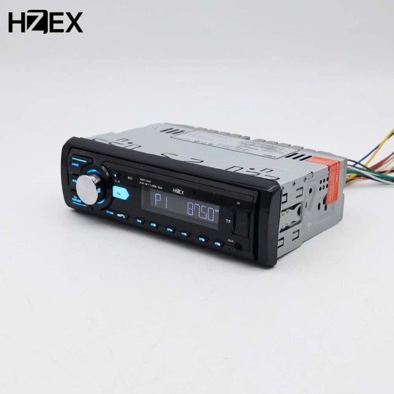 HZEX Car Stereo with Bluetooth, Media Player Subwoofer Outputs, Single