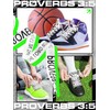 Jeere 2 Pair Christian Athletic Religious Shoe Laces with Proverbs