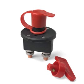 MGI SpeedWare Battery Isolator Disconnect Kill Switch for 12v/24v Automotive and Marine (with Key)