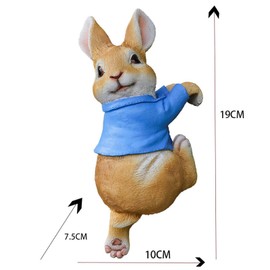 Outdoor Garden Decoration, Garden Object, Resin Decoration, Garden Decoration, Rabbit, Garden Ornament, Garden Object, Cute, Rabbit, Miscellaneous Goods
