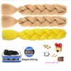 Jumbo Braids Extensions Kanekalon Synthetic Hair for Braiding Hair, 24