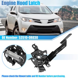 X AUTOHAUX No.53510-0R030/535100R030 Car Engine Hood Latch Lock for Toyota RAV4 2013 2014 2015 2016 2017 2018 Hood Latch Assembly Hood Lock Assy
