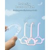 SENCCO 5PCS Cute Clear Aligner Removal Tool, Medical-Grade Plastic, BPA
