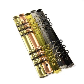 OEAYA 1Pcs Metal A5 Notebook 20mm 6-Hole Ring Binder Mechanisms Replacement Kit for Binder Planners Loose Leaf Binding Spines Combs for Personal Organizers Planners,Silver