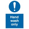 Pack of five - Hand Wash Only Sign - 100x150mm
