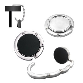 Handbag Hooks for Tables Portable Folding Alloy Purse Handbag Bag Hanger Hook Holder Table Hook Storage for Restaurant, Bar and Office