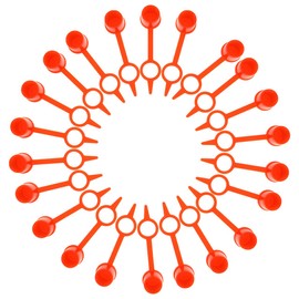 Mikikit 600pcs Grease Fitting Caps, Red Plastic Grease Fitting Cap Cover, Oil Mouth Zerk Fitting Kit