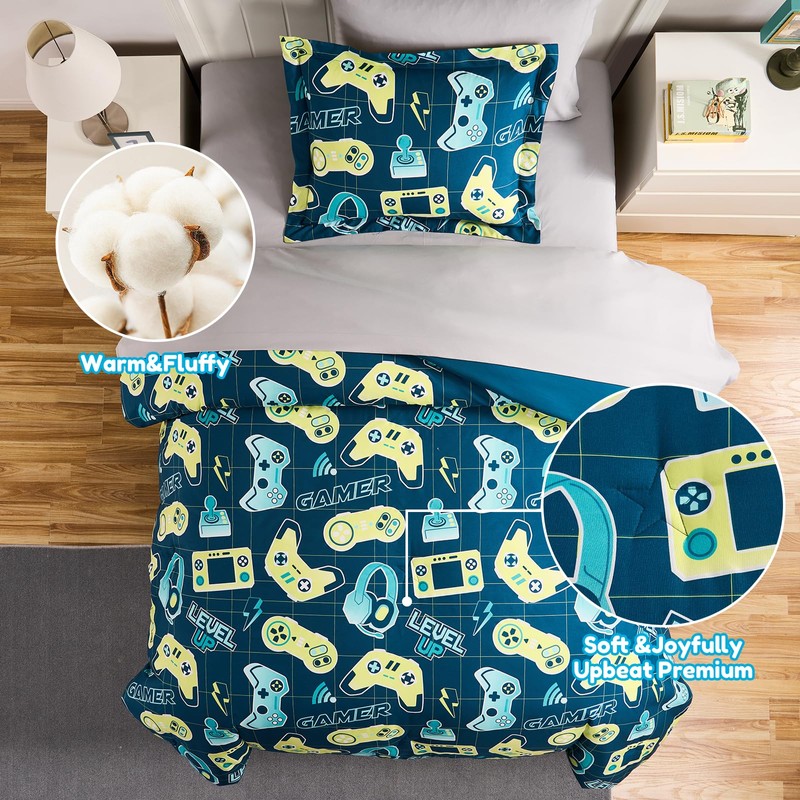 Boys Bedding Set 5Pc Bed in a Bag OEKO‑TEX Verified