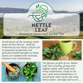 Nettle Leaf Loose Herbal Tea – Stinging Nettle Urtica Dioica for Herbal Infusion (300g)