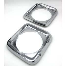 Aftermarket Headlight Bezel Replacement for 1980 GMC Brigadier 8000 Set (2)