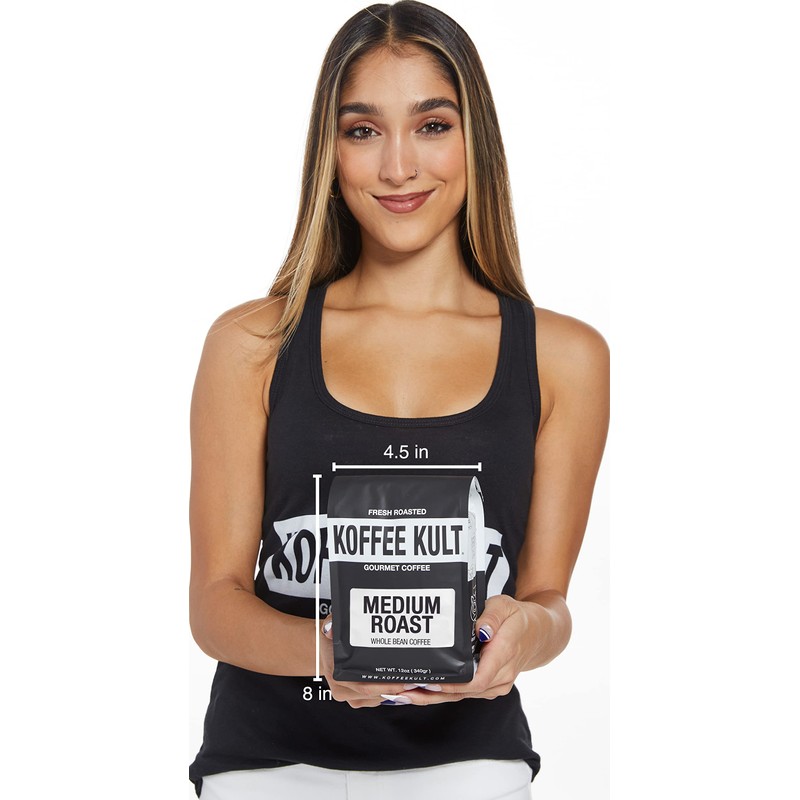 Koffee Kult Medium Roast Coffee Beans - Whole Bean -