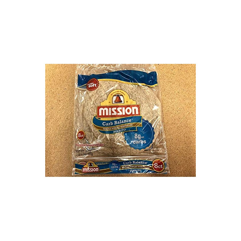 Mission Carb Balance, Whole Wheat, Burrito Size, 8 Per Package,