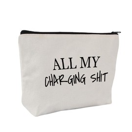 ZOCIGIFTS Travel Electronics Bag, Funny Charging Charger Zipper Pouch, Gift Ideas for Son Daughter Wife Husband, Traveling Organizer (Style C)