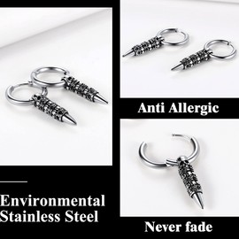 Womens Skull Earrings For Girls Y2K Jewellery Mens Punk Earring