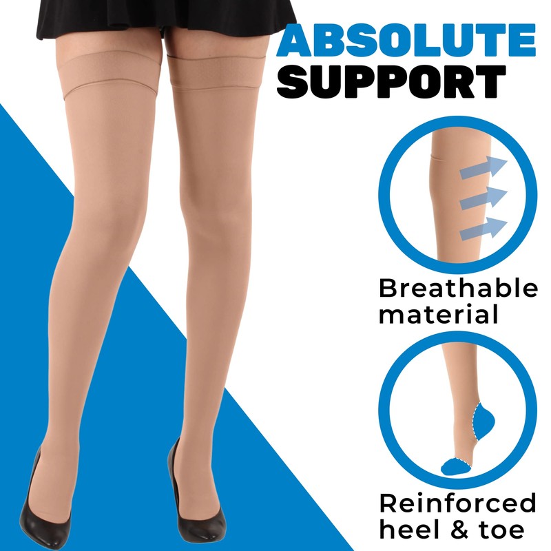 ABSOLUTE SUPPORT Support Hose For Women Compression 20-30mmHg, A203SW