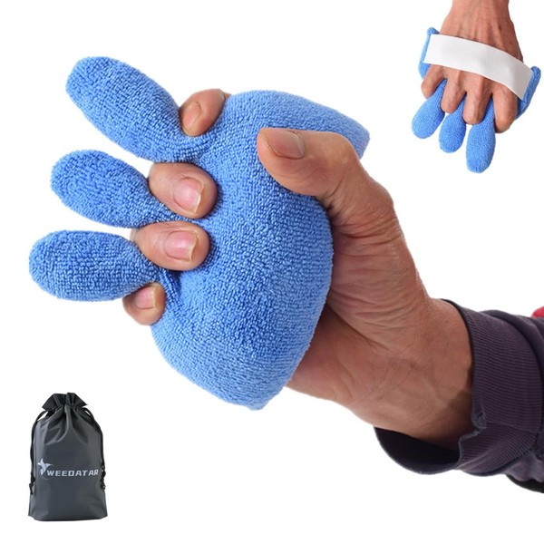 WEEOATAR Fingers Separation Pad,Palm Grips with Elastic Band,Hand Grab Bar