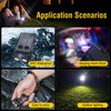 BORUIT V20 Small Powerful Pocket Flashlight,180°Head Swivels with Cob Side
