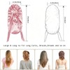 Pink Large Satin Sleep Bonnet, Adjustable Wrap for Braids, Locs