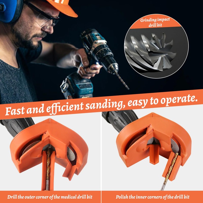 Drill Bit Sharpener Tool With Grinding Wheels,Drill Bit Sharpener For
