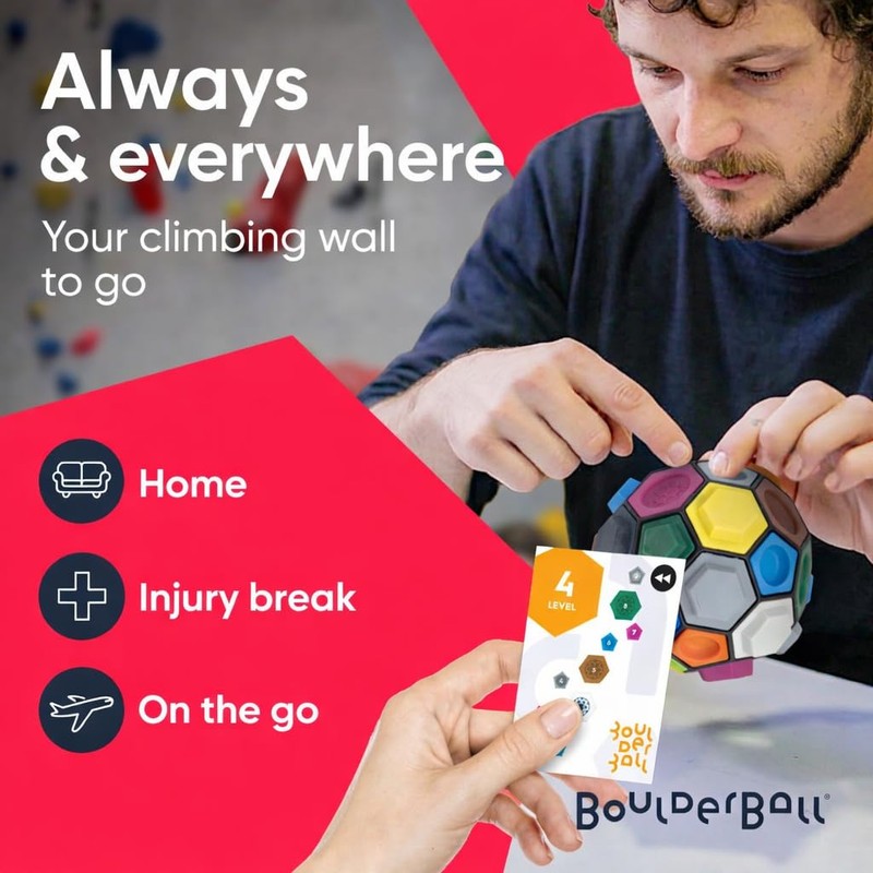 BOULDERBALL Basic 3D Ball – Innovative Finger Skill Game, Play