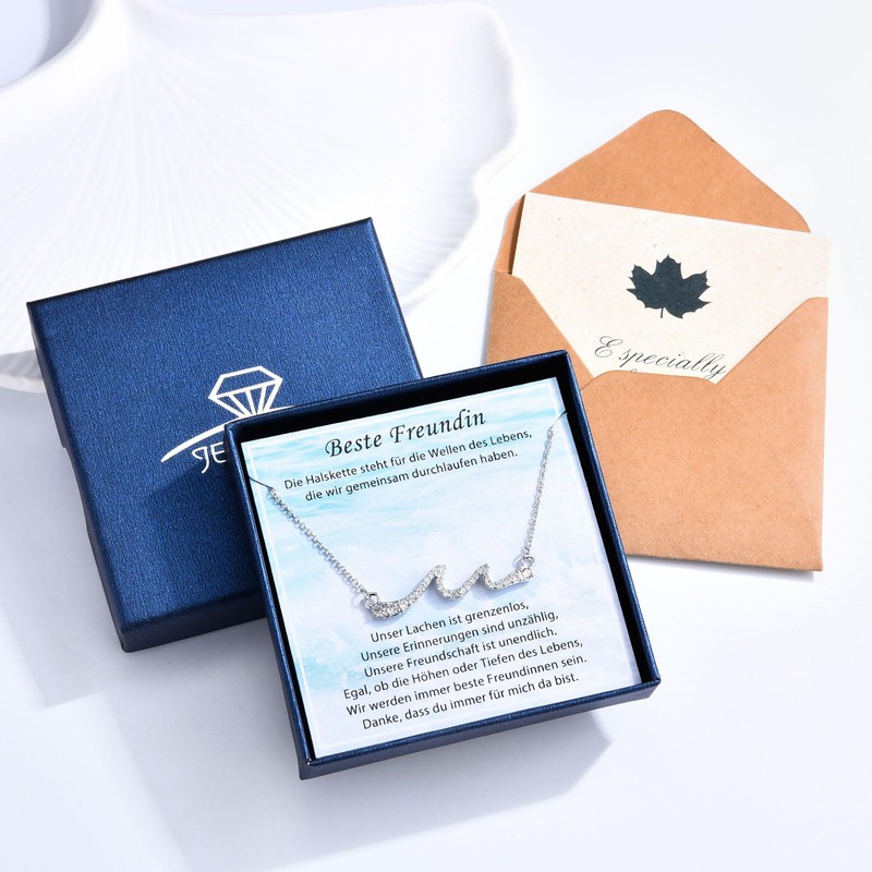Shuxin Gifts for Women, Best Friend, Sister, Waves Chain, Gift