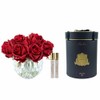 Cote Noire-Luxury Round 13 Rose Bud Bouquet Carmine Red