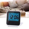 Portable Foldable Tabletop Travel Digital Alarm Clock with Temperature Calendar