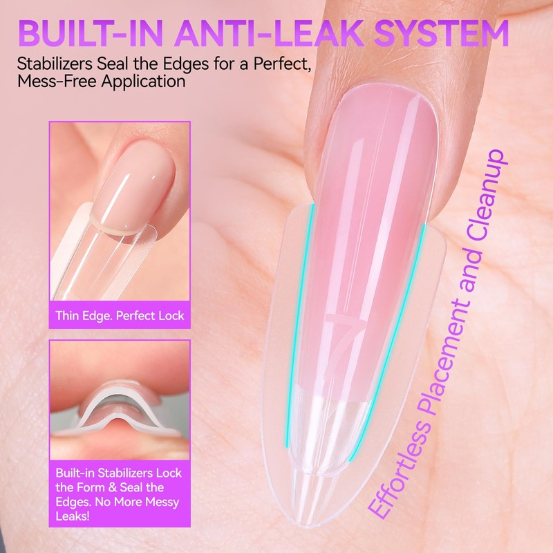 Salon-Perfect Sandwich Nail Forms at Home: Gelike EC Sandwich Dual