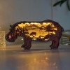3D Wooden Animal Carving LED Night Light, Wood Carving Light,