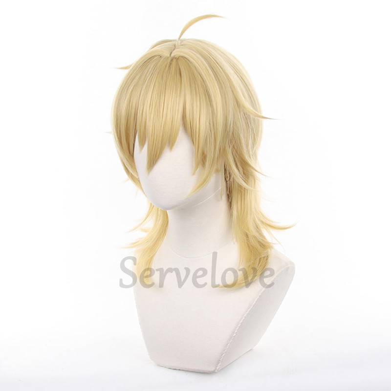 Servelove Game Yellow Long Wig Cosplay Role Play Christmas Halloween
