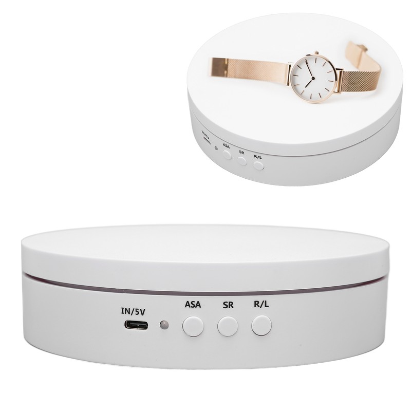 Rotating Display Stand Speed Direction Adjustable 360 Degree Rotatable Turntable