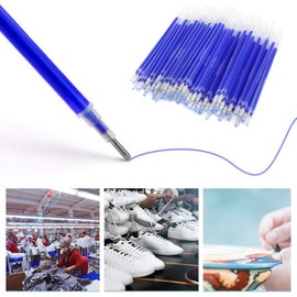100pcs Heat Erasable Fabric Marking Pen Refills Disappearing Erasable Ink Fabric Marker Pen for Dressmaking DIY Sewing