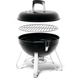 Napoleon Legend 14-Inch Portable Charcoal Kettle Grill, Black, Chrome-Plated Cooking Grid