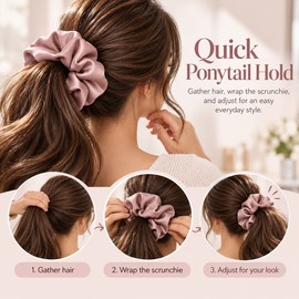 Satin Scrunchie for Ponytails – Soft Elastic Hair Band for Casual Styling, Daily Wear and All-Season Outfits