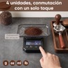 Báscula Digital Cocina con Temporizador, Bascula para Cafe 0.1g/2kg