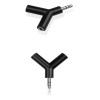 Lecute Shop Conector Auxiliar Jack 3.5mm Doble Salida Audifonos Splitter