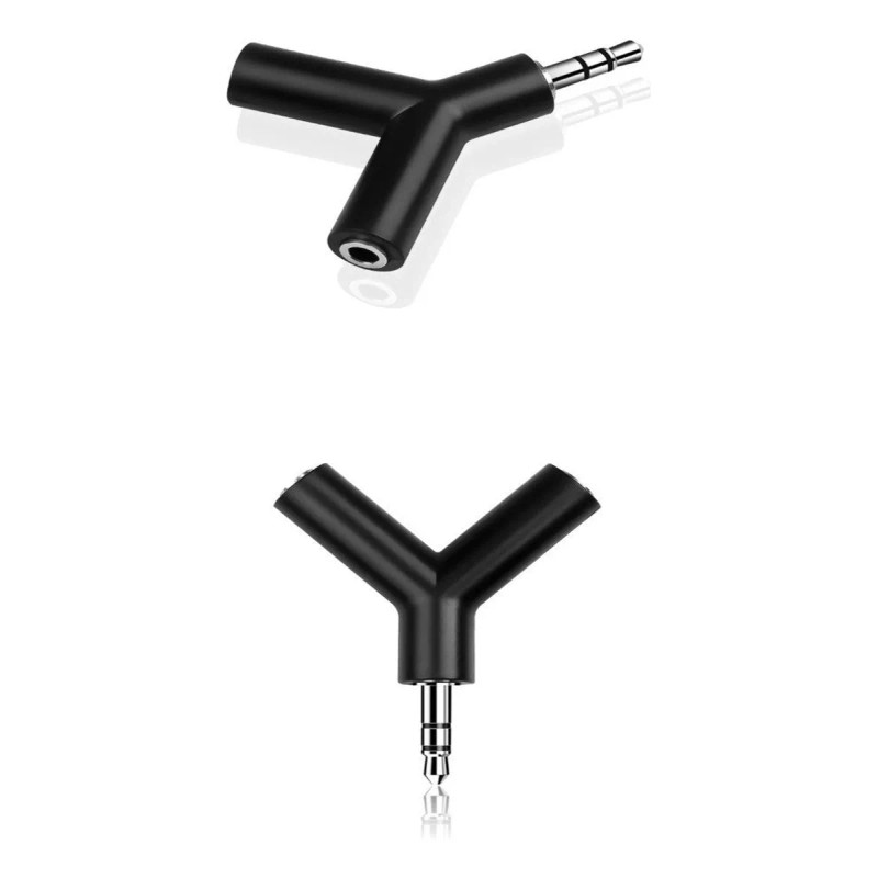 Lecute Shop Conector Auxiliar Jack 3.5mm Doble Salida Audifonos Splitter