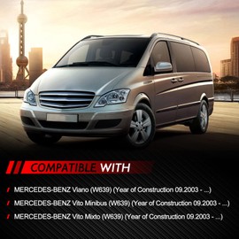 Merautop SJ Window Regulator Switch Window Regulator Main Switch Control Button Window Switch Replacement for Viano Vito Minibus Mixto W639 2003- Car Accessories Part # A6395450913 A6395450113