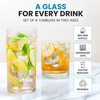 Zulay Kitchen Acrylic Plastic Glasses Drinkware - 8 Piece Unbreakable