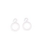 HIRDAY Curtain Hook Ring (White) -Set of 50 Pieces