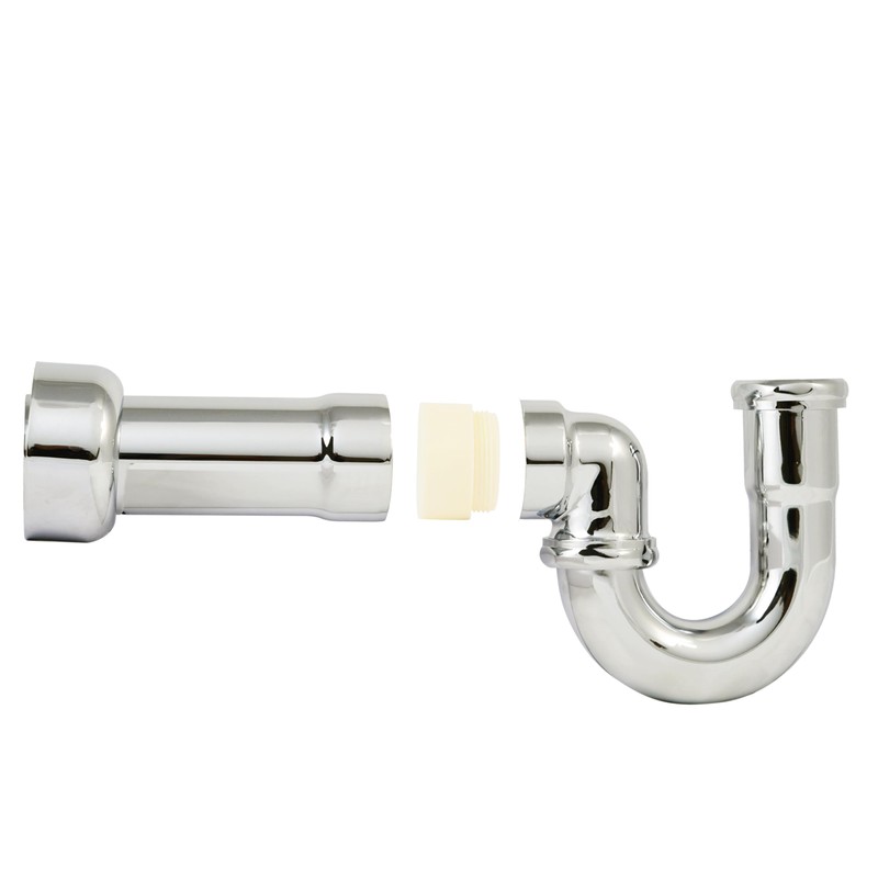 Westbrass D402NE-1-05 1-1/2" New England Style P-Trap with High Box