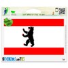Berlin Germany Flag Vinyl Car Bumper Window Sticker 3" x 2"