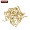 uxcell Right Angle Hooks, 50Pcs 1-1/4" L Shaped Screw Hooks