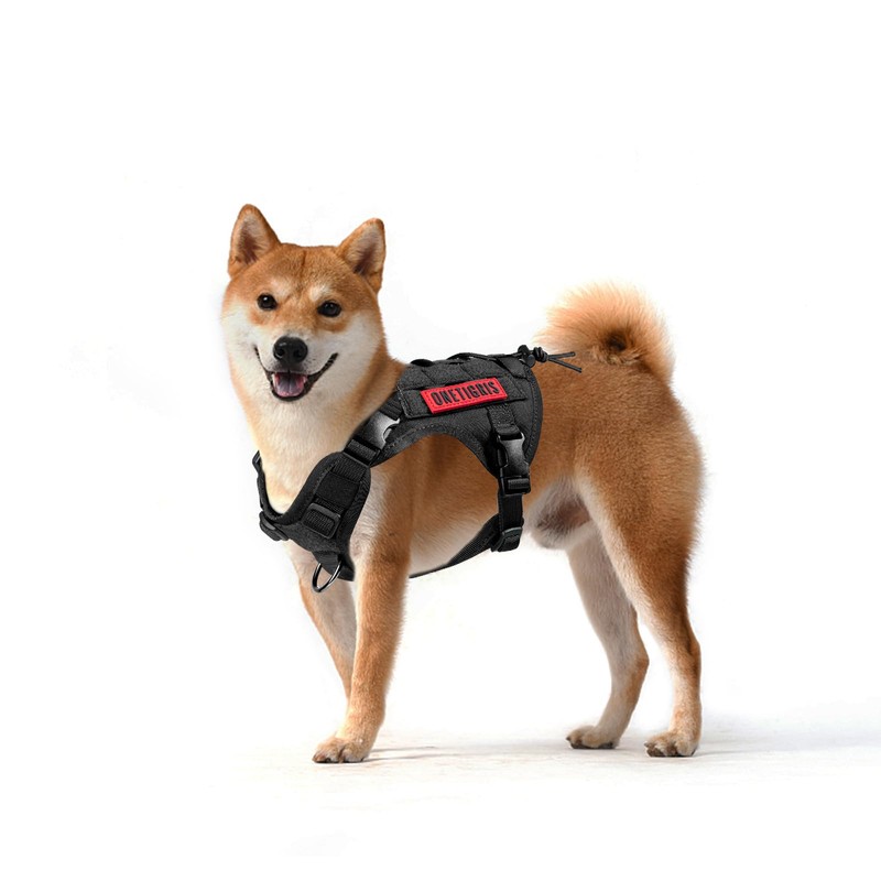 OneTigris Tactical Dog Harness Vest,No-Pull Service Dog Vest with Hook