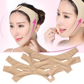 Facial Slimming Strap, Facelifting Bandage, Face Lifting Bandage, Face Bandages, Facelift Up, Thin Neck Mask, Face Lifting for Sleeping, Reduce Double Chin Bandage (L)
