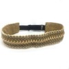 Wardani, Passementry velvet headband elastic adjustable, winter collection (Sand)